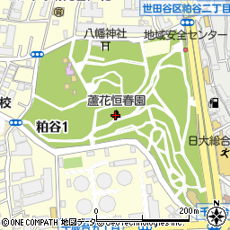 蘆花恒春園（芦花公園）周辺の地図