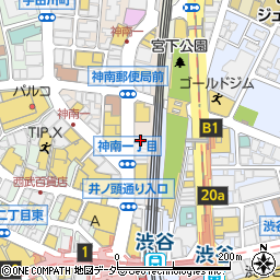 相席屋 渋谷店周辺の地図