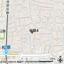東京都世田谷区松原4丁目24-2周辺の地図