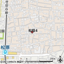 東京都世田谷区松原4丁目24-1周辺の地図