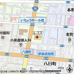 エコス大横店周辺の地図