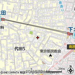 東京都世田谷区代田5丁目33-8周辺の地図