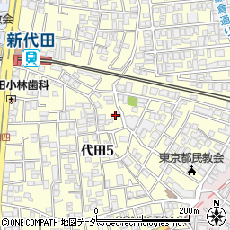 東京都世田谷区代田5丁目25-28周辺の地図