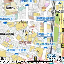東京都渋谷区宇田川町19周辺の地図