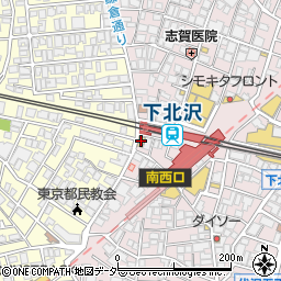 ローソン下北沢駅西口店周辺の地図