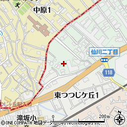 東京都調布市仙川町2丁目1周辺の地図