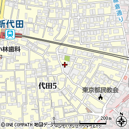 東京都世田谷区代田5丁目32-4周辺の地図