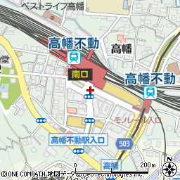 高幡不動駅周辺の地図
