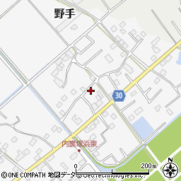 千葉県匝瑳市野手17105周辺の地図