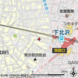 東京都世田谷区代田5丁目34-15周辺の地図