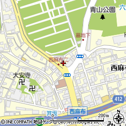 博多 鶴ふく 西麻布店周辺の地図