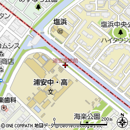 浦安高校前周辺の地図