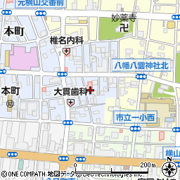 東京都八王子市本町4周辺の地図