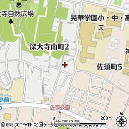 東京都調布市深大寺南町2丁目13-2周辺の地図