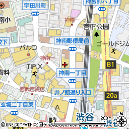 渋谷モディ周辺の地図