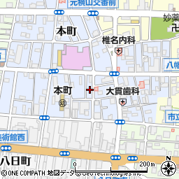 東京都八王子市本町周辺の地図