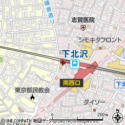 セブンイレブン京王下北沢駅店周辺の地図