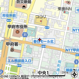 山梨中央銀行本店営業部周辺の地図