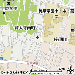 東京都調布市深大寺南町2丁目14-6周辺の地図