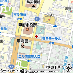 みずほ銀行甲府支店 ＡＴＭ周辺の地図