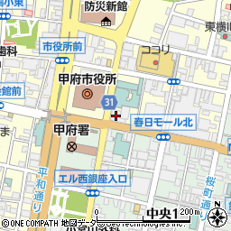 みずほ銀行甲府支店周辺の地図