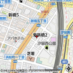 新六東町会会館周辺の地図