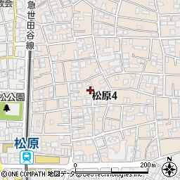 東京都世田谷区松原4丁目24周辺の地図