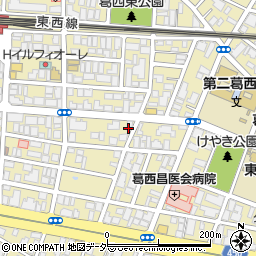 東京都江戸川区東葛西6丁目周辺の地図