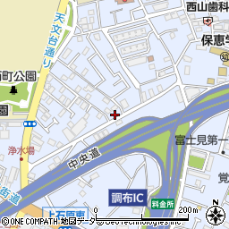 東京都調布市富士見町1丁目25-15周辺の地図