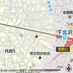 東京都世田谷区代田5丁目34-11周辺の地図