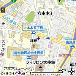 がんばっぺし 東京横丁 六本木テラス周辺の地図