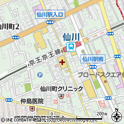 西友仙川店周辺の地図