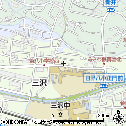 東京都日野市三沢309周辺の地図
