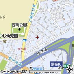 東京都調布市富士見町1丁目22-14周辺の地図