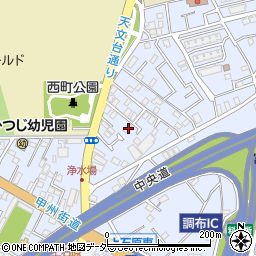 東京都調布市富士見町1丁目22-13周辺の地図