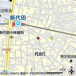 東京都世田谷区代田5丁目25周辺の地図