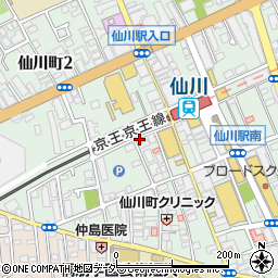 ラーメン二郎 仙川店周辺の地図