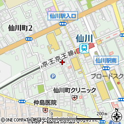 ラーメン二郎 仙川店周辺の地図