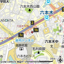 成城石井六本木ヒルズ店周辺の地図