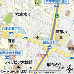 東京都港区六本木3丁目17周辺の地図