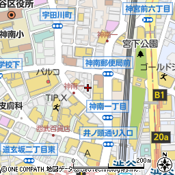 スカルプ狂クロスネイル渋谷店周辺の地図