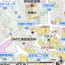 東京都渋谷区宇田川町12周辺の地図