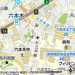 福よし 六本木店周辺の地図