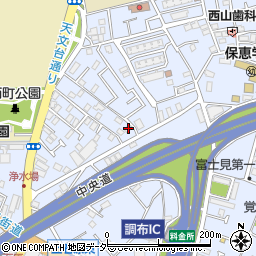 東京都調布市富士見町1丁目25-13周辺の地図