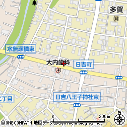 コスモ八王子日吉町ＳＳ周辺の地図