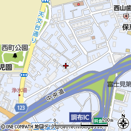 東京都調布市富士見町1丁目25-10周辺の地図
