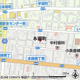 東京都八王子市本郷町周辺の地図