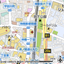 タワーレコード渋谷店９Ｆ　屋上ステージ周辺の地図