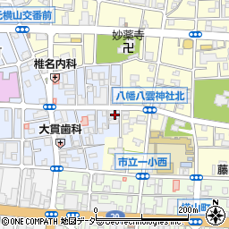 パーキング３６５八王子本町駐車場周辺の地図