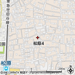 東京都世田谷区松原4丁目24-19周辺の地図